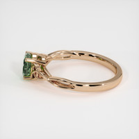 0.98 Ct. Green Sapphire Ring, 18K Rose Gold 4