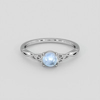 0.89 Ct. Blue Sapphire Ring, Silver 1