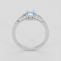 0.89 Ct. Blue Sapphire Ring, Silver 3