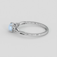 0.89 Ct. Blue Sapphire Ring, Silver 4
