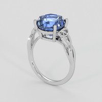 7.20 Ct. Blue Sapphire Ring, 10K White Gold 2