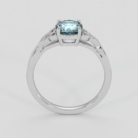 1.18 Ct. Greyish Blue Sapphire Ring, 10K White Gold 3