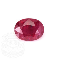 2.08 Ct. Purplish Red Ruby Ring, 14K White Gold 1