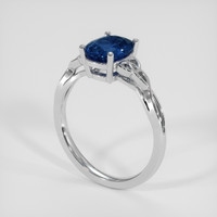 1.85 Ct. Blue Sapphire Ring, 14K White Gold 2