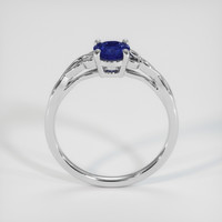 0.73 Ct. Blue Sapphire Ring, 14K White Gold 3