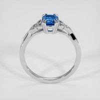 1.28 Ct. Blue Sapphire Ring, 14K White Gold 3