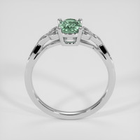 0.81 Ct. Green Sapphire Ring, 14K White Gold 3