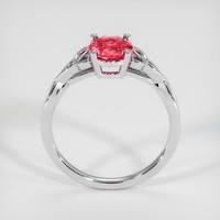 1.09 Ct. Reddish Pink Sapphire Ring, 14K White Gold 3