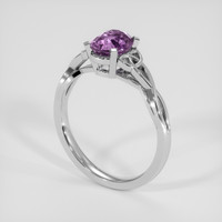 1.31 Ct. Purple Garnet Ring, 18K White Gold 2