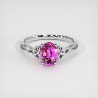 2.02 Ct. Sapphire Ring, 18K White Gold 1