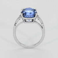 7.20 Ct. Blue Sapphire Ring, 18K White Gold 3