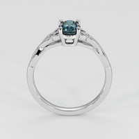 1.80 Ct. Greenish Blue Sapphire Ring, 18K White Gold 3