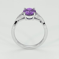 1.67 Ct. Purple Sapphire Ring, 18K White Gold 3