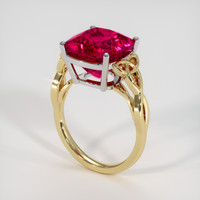 6.87 Ct. Gemstone Ring, 18K White & Yellow 2