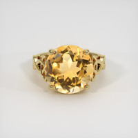 7.11 Ct. Yellow Citrine Ring, 10K Yellow Gold 1