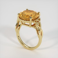7.11 Ct. Yellow Citrine Ring, 10K Yellow Gold 2
