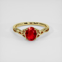 1.48 Ct. Ruby Ring, 14K Yellow Gold 1