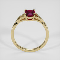 1.03 Ct. Pinkish Red Ruby Ring, 14K Yellow Gold 3