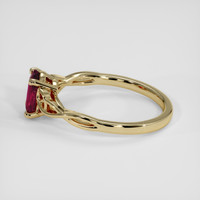 1.03 Ct. Pinkish Red Ruby Ring, 14K Yellow Gold 4