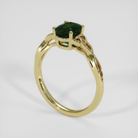 2.20 Ct. Green Sapphire Ring, 14K Yellow Gold 2