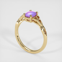 0.92 Ct. Sapphire Ring, 14K Yellow Gold 2