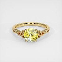 2.18 Ct. Bi Color Sapphire Ring, 18K Yellow Gold 1