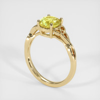 2.18 Ct. Bi Color Sapphire Ring, 18K Yellow Gold 2