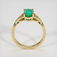 1.16 Ct. Emerald Ring, 18K Yellow Gold 3