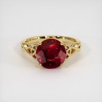 4.28 Ct. Ruby Ring, 18K Yellow Gold 1