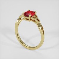 1.48 Ct. Ruby Ring, 18K Yellow Gold 2
