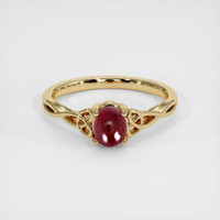 1.02 Ct. Ruby Ring, 18K Yellow Gold 1