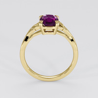 1.52 Ct. Pinkish Purple Sapphire Ring, 18K Yellow Gold 3