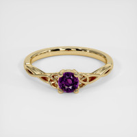 0.45 Ct. Sapphire Ring, 18K Yellow Gold 1
