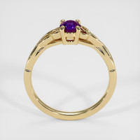 0.45 Ct. Sapphire Ring, 18K Yellow Gold 3