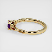 0.45 Ct. Sapphire Ring, 18K Yellow Gold 4