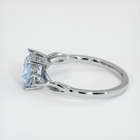 1.23 Ct. Greyish Blue Sapphire Ring, Platinum 950 4