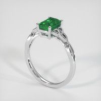 1.10 Ct. Emerald Ring, Platinum 950 2