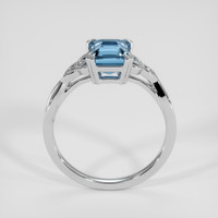 2.00 Ct. Greenish Blue Sapphire Ring, Platinum 950 3