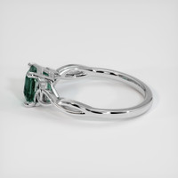 1.07 Ct. Bluish Green Sapphire Ring, Platinum 950 4