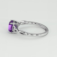 1.66 Ct. Bluish Purple Sapphire Ring, Platinum 950 4