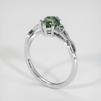 1.22 Ct. Green Sapphire Ring, Platinum 950 2