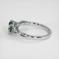 1.22 Ct. Green Sapphire Ring, Platinum 950 4