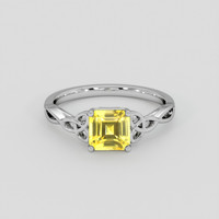 1.75 Ct. Yellow Sapphire Ring, Silver 1