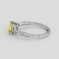 1.75 Ct. Yellow Sapphire Ring, Silver 4