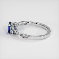 1.08 Ct. Blue Sapphire Ring, 10K White Gold 4