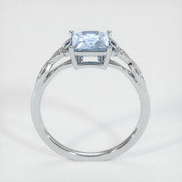 1.23 Ct. Greyish Blue Sapphire Ring, 14K White Gold 3