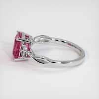 2.08 Ct. Pink Sapphire Ring, 14K White Gold 4