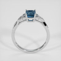 1.57 Ct. Greenish Blue Sapphire Ring, 14K White Gold 3