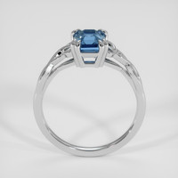 1.71 Ct. Greenish Blue Sapphire Ring, 14K White Gold 3