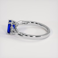 1.20 Ct. Blue Sapphire Ring, 18K White Gold 4